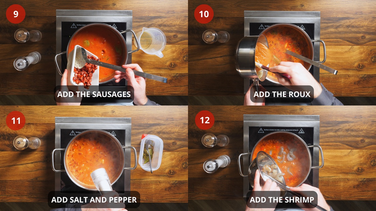 Gumbo Soup recipe step by step 9-12