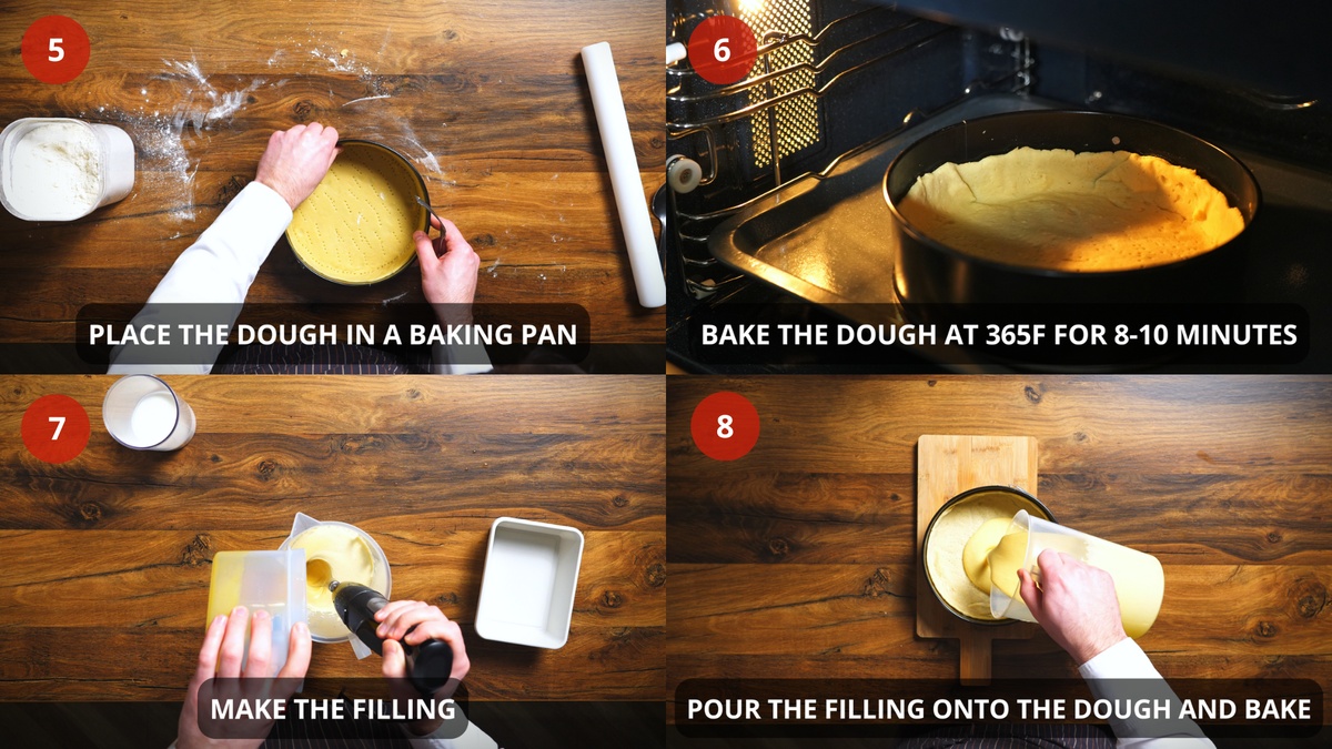 Mango Cake Recipe step by step 5-8