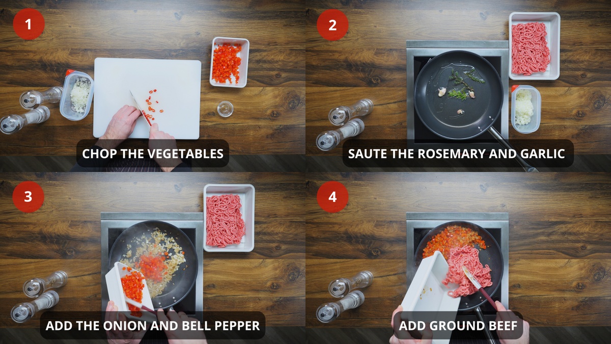 Sloppy Joes recipe step by step 1-4