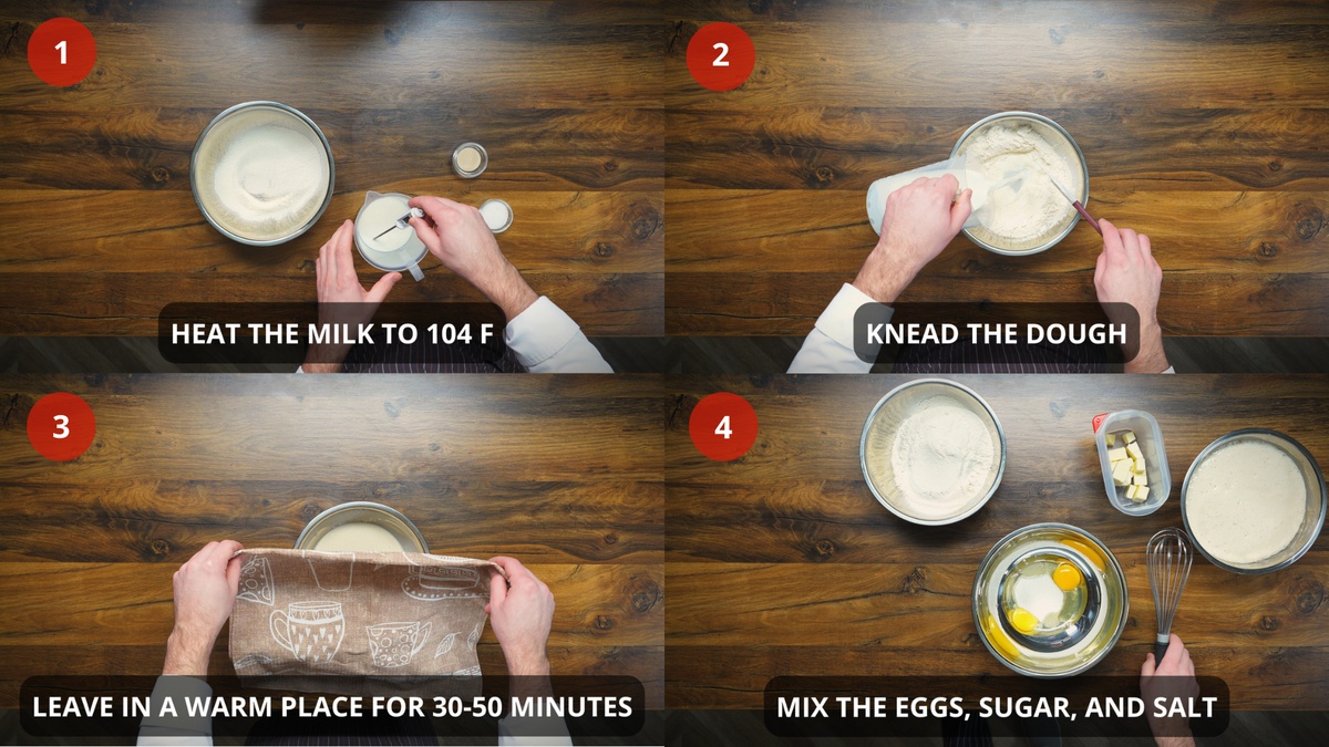 cinnamon rolls recipe step by step 1-4 (2)