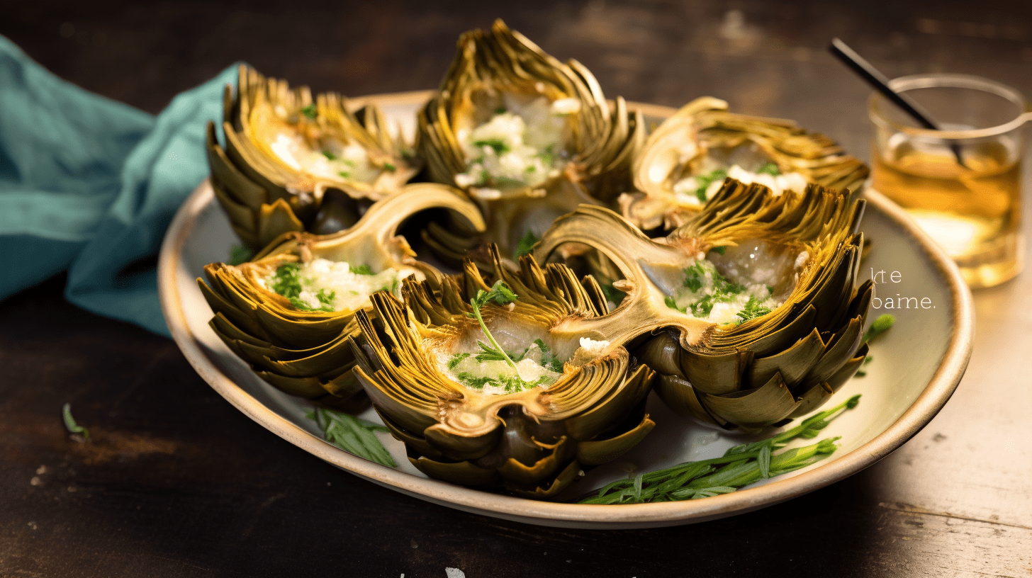 the best step by step Grilled Garlic Artichokes recipe