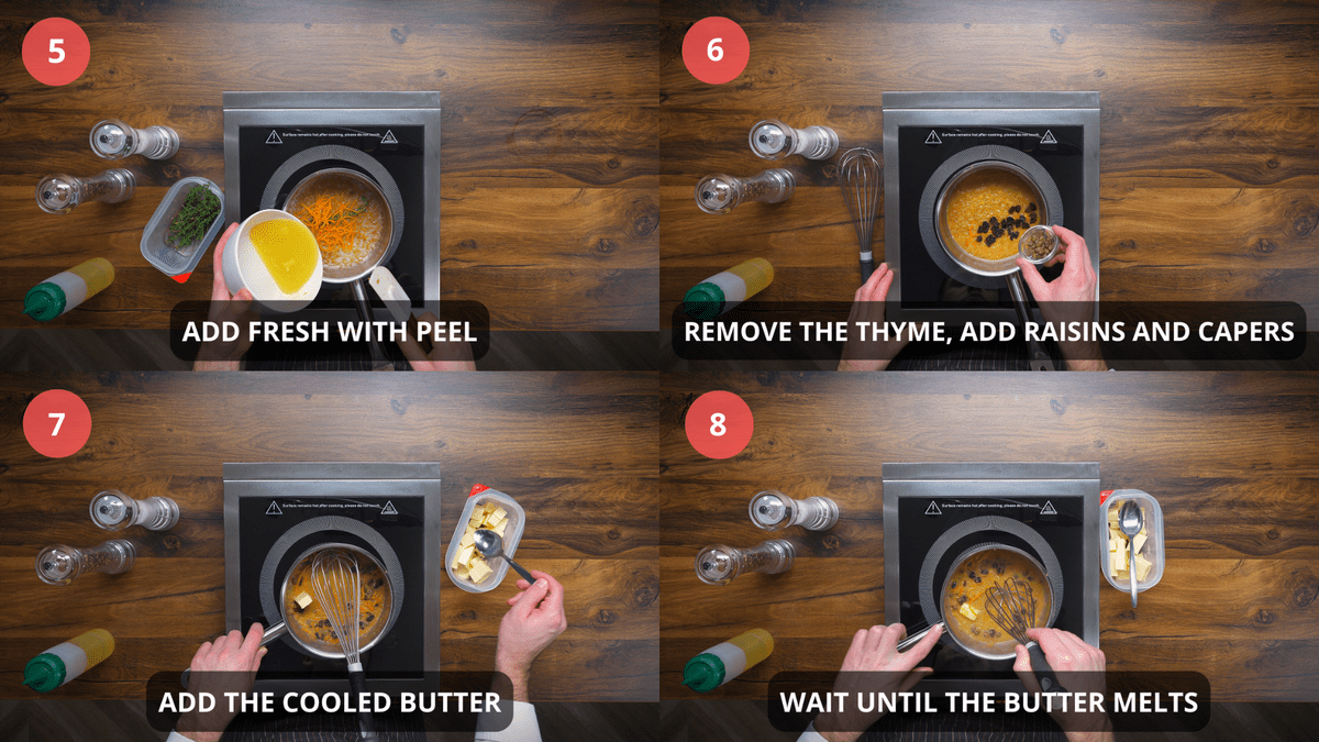 Beurre Blanc step by step 5-8