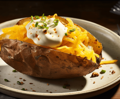 Easy Microwave Baked Potato step by step Recipe