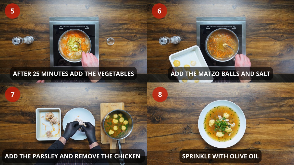 Matzo Ball Soup recipe step by step 5-8