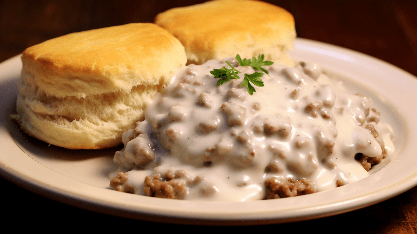 Sausage Gravy and Biscuits