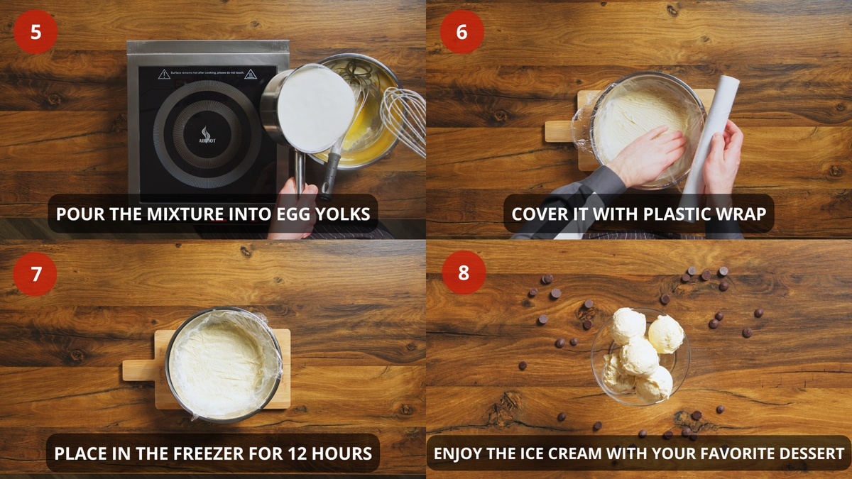 Vanilla Ice Cream recipe step by step 5-8