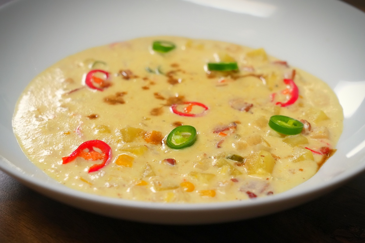 corn chicken chowder soup recipe