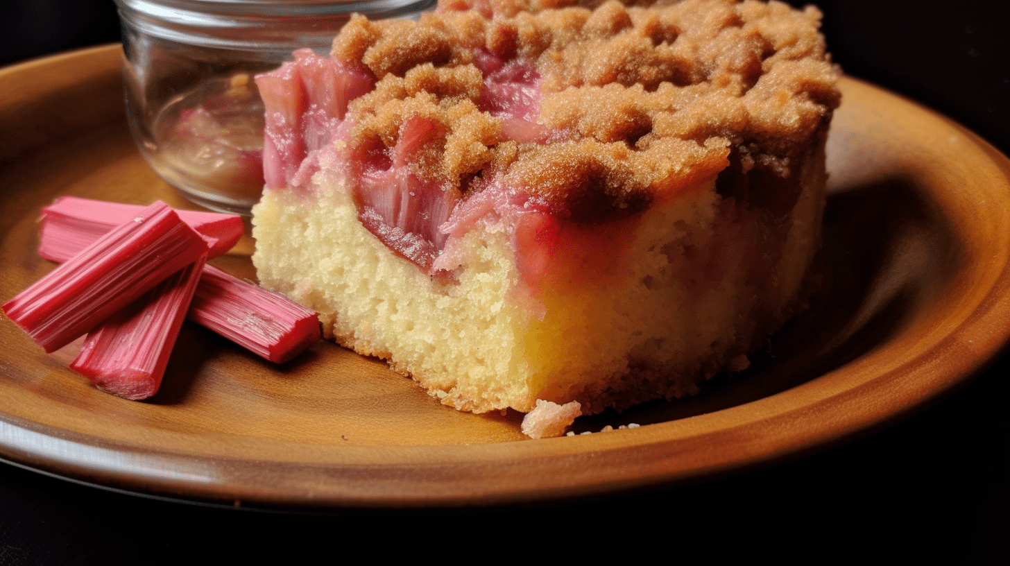 the best homemade Oma's Rhubarb Cake Recipe