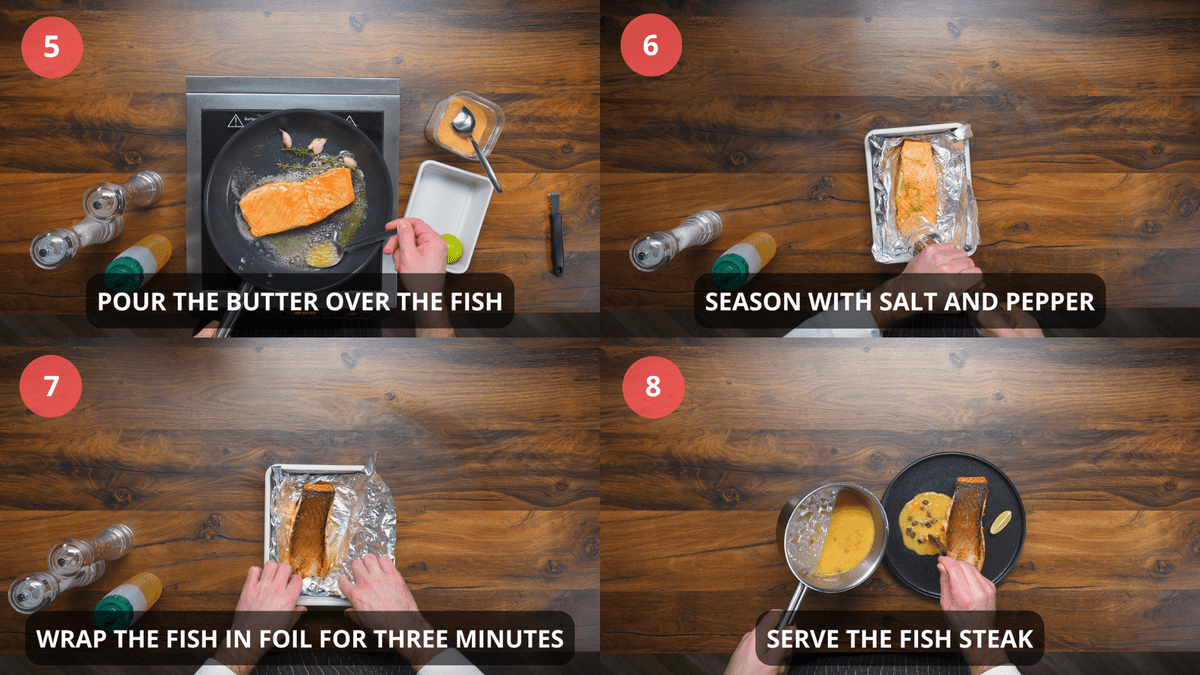 salmon steak recipe step by step 5-8
