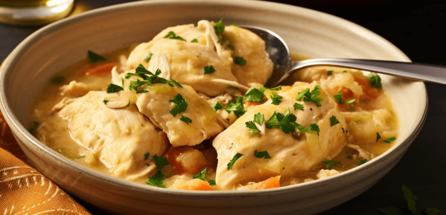 the best step by step recipe of Slow Cooker Chicken and Dumplings