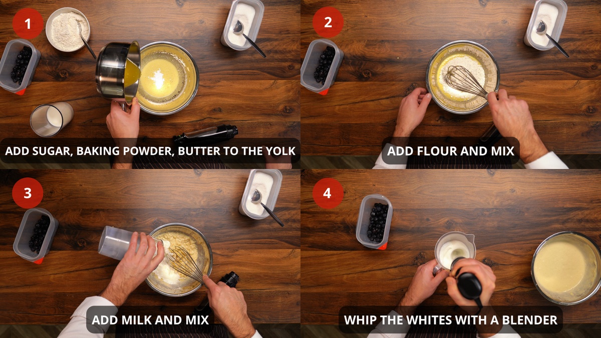 Classic Panecakes Recipe Step By Step 1-4