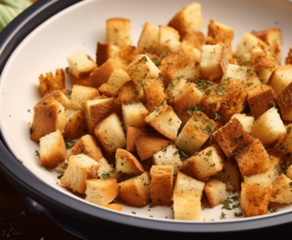 Croutons in the Air Fryer step by step recipe