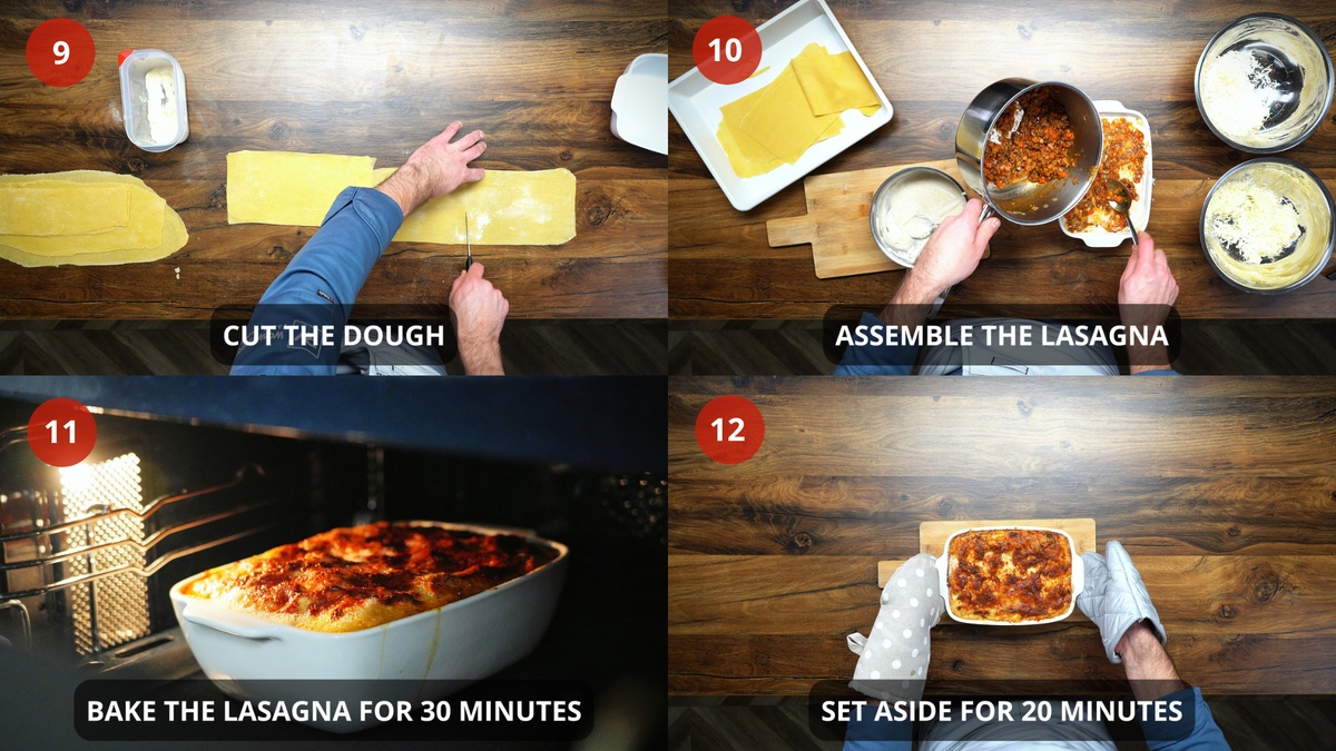 Lasagna Recipe step by step 9-12