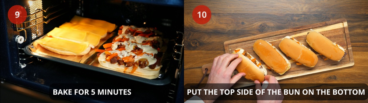 Philly Steak Sandwich step by step recipe 9-10