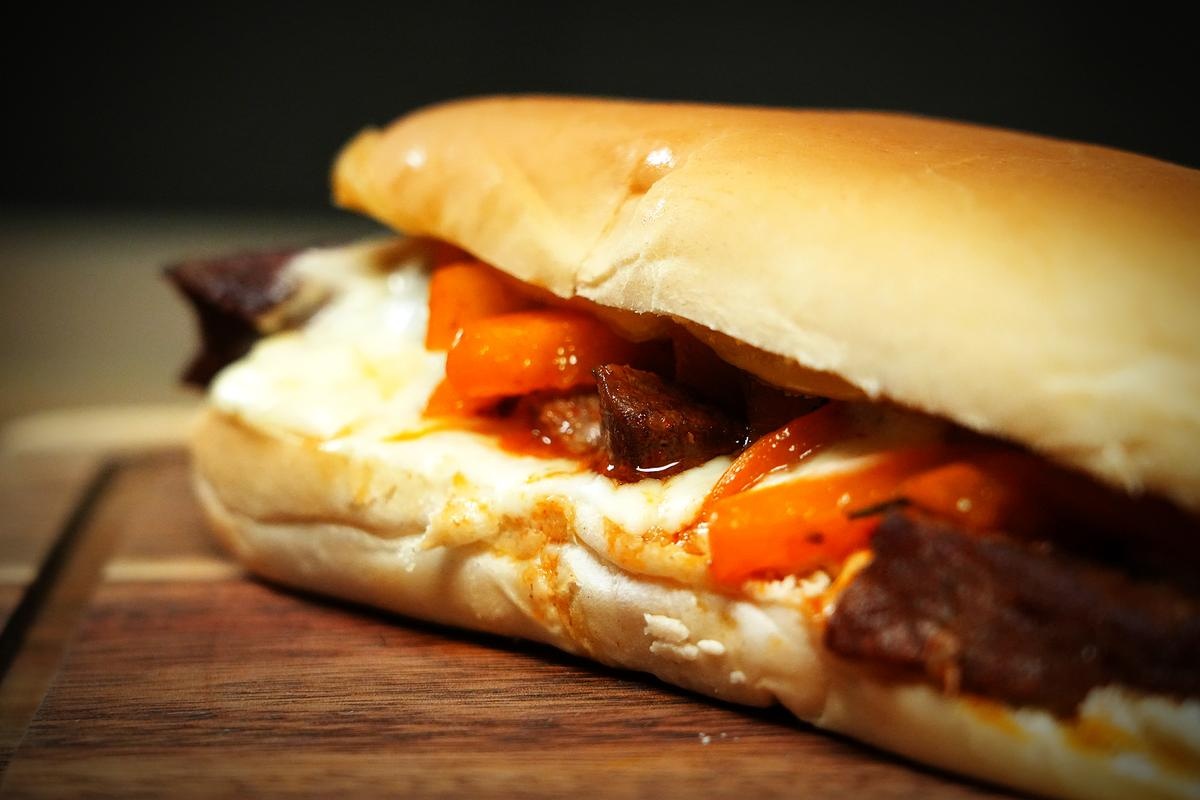 beef philly steak sandwich