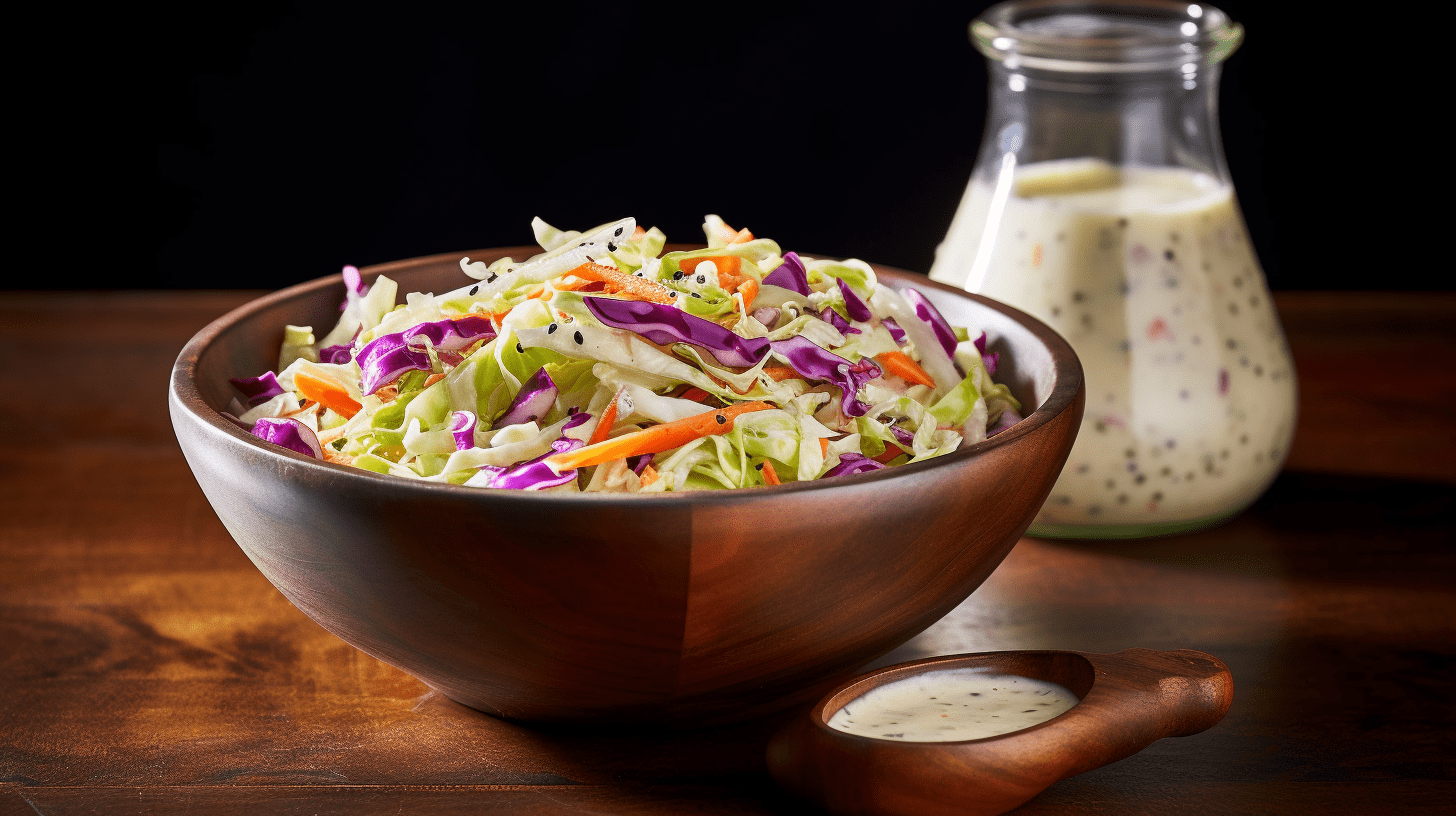 coleslaw with salad dressing