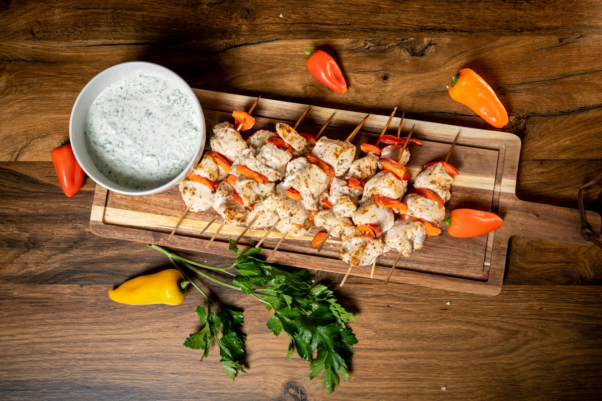 greek food chicken souvlaki