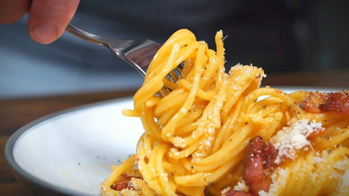 pasta spaghetti carbonara