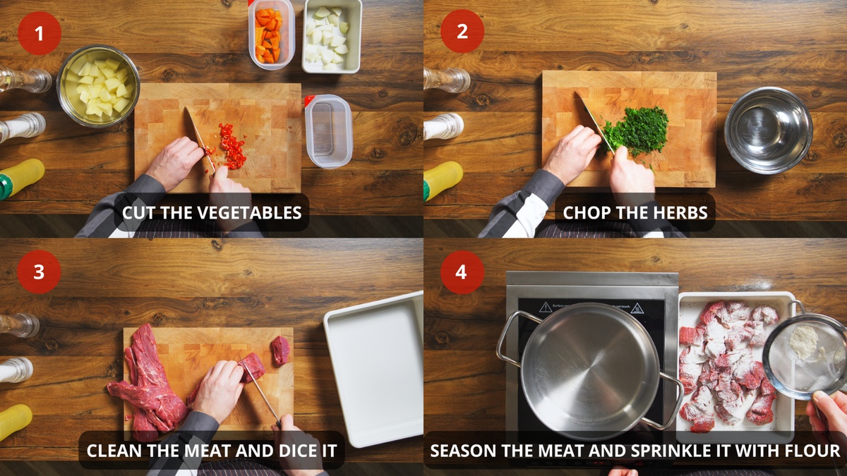 Beef Stew Recipe step by step 1-4