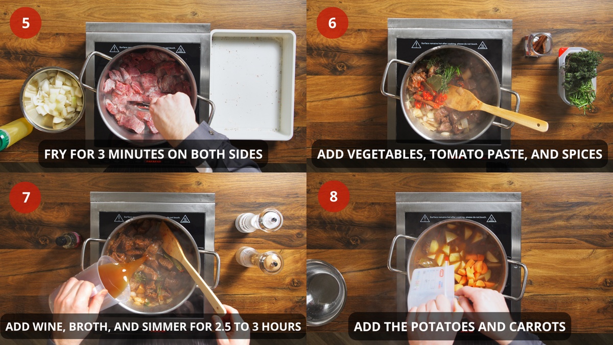 Beef Stew Recipe step by step 5-8