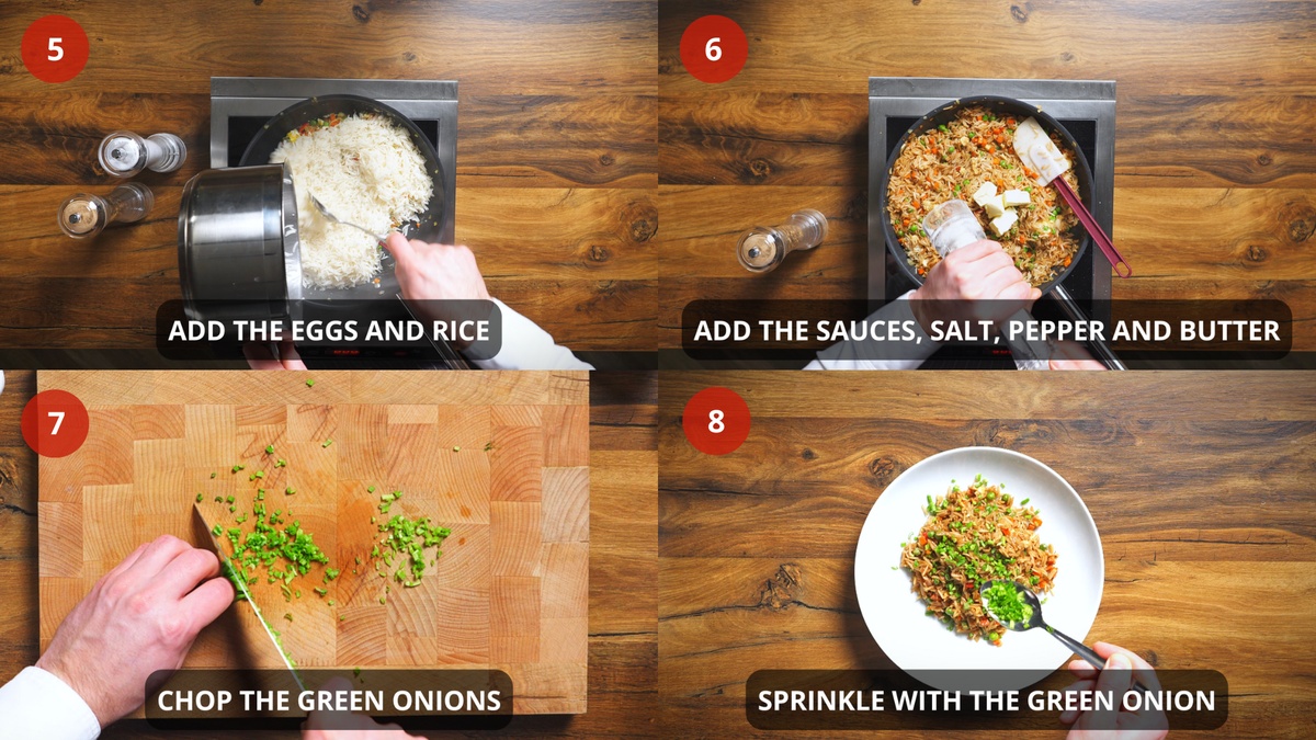 Fried Rice recipe step by step 5-8