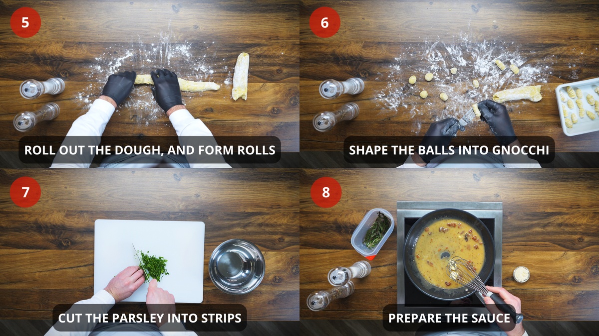 Gnocchi recipe step by step 5-8