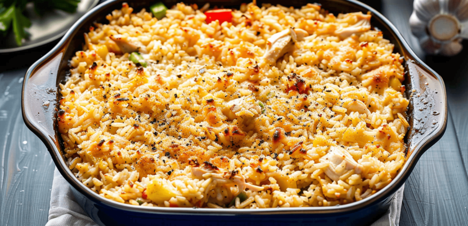 casserole with rice and chicken recipe