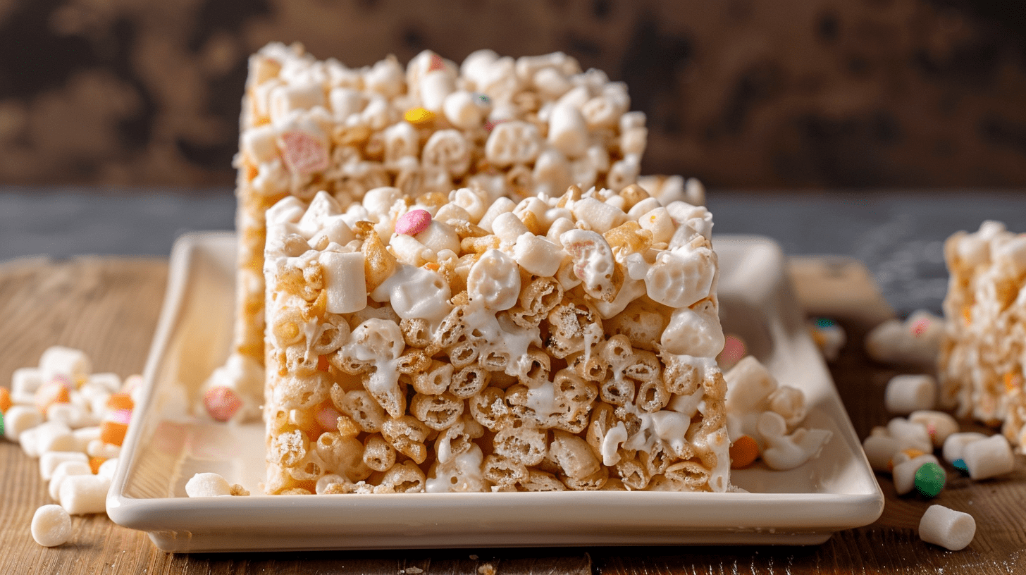 rice krispie treats with marshmallow fluff