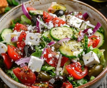dressing in greek salad