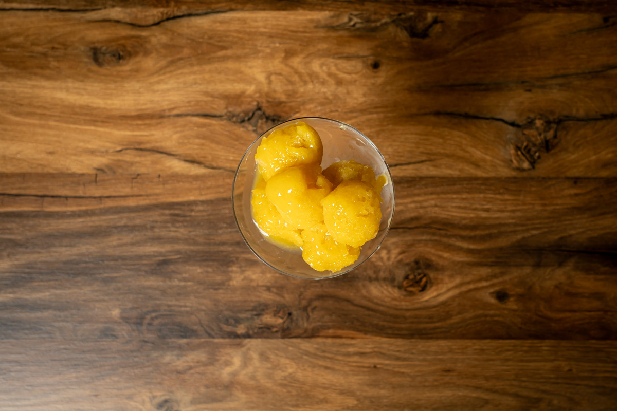quick mango sorbet recipe