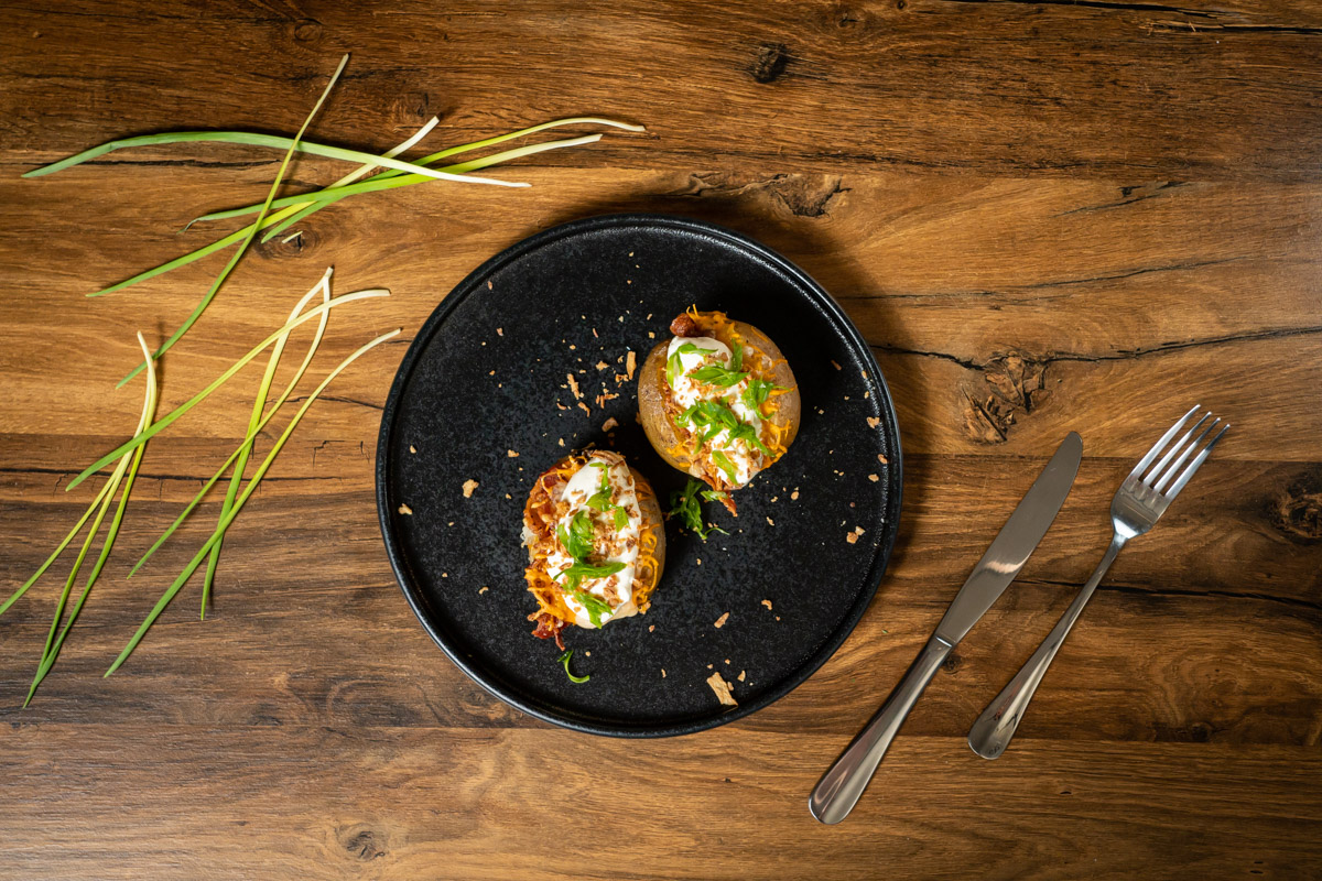 baked bacon potato