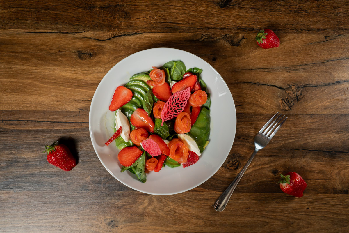 best recipe for salad with salmon and strawberries