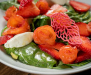 easy recipe for salad with salmon and strawberries