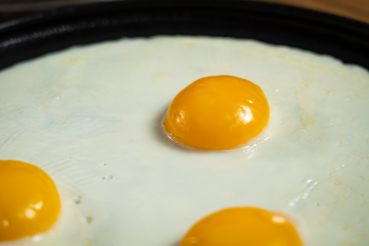 homemade sunny-side up egg