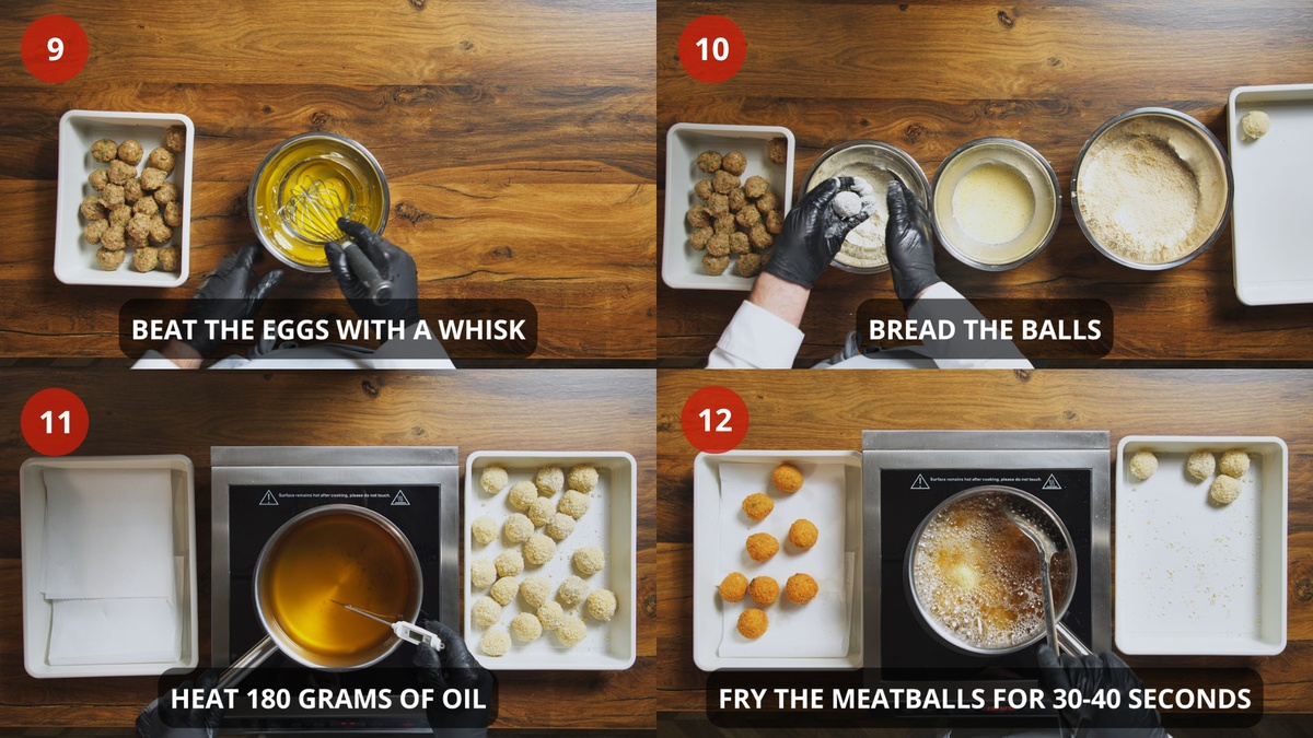 Meetballs recipe step by step 9-12
