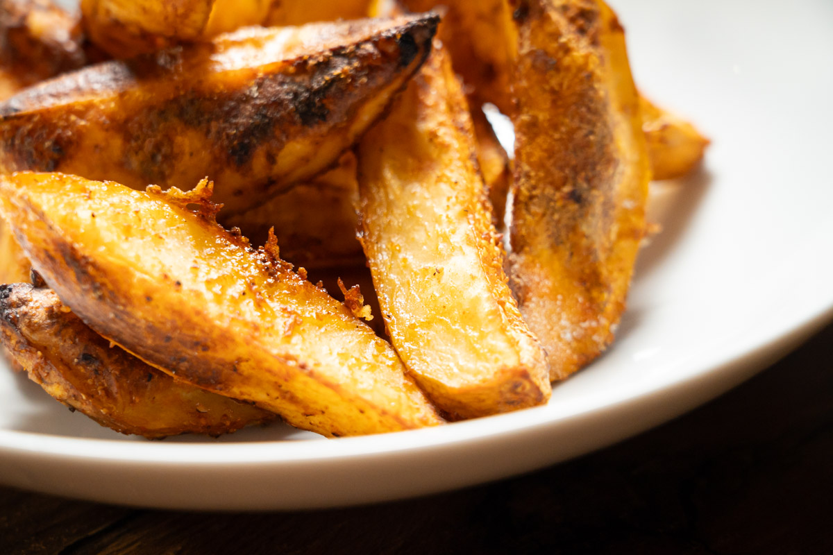 homemade crispy baked potato