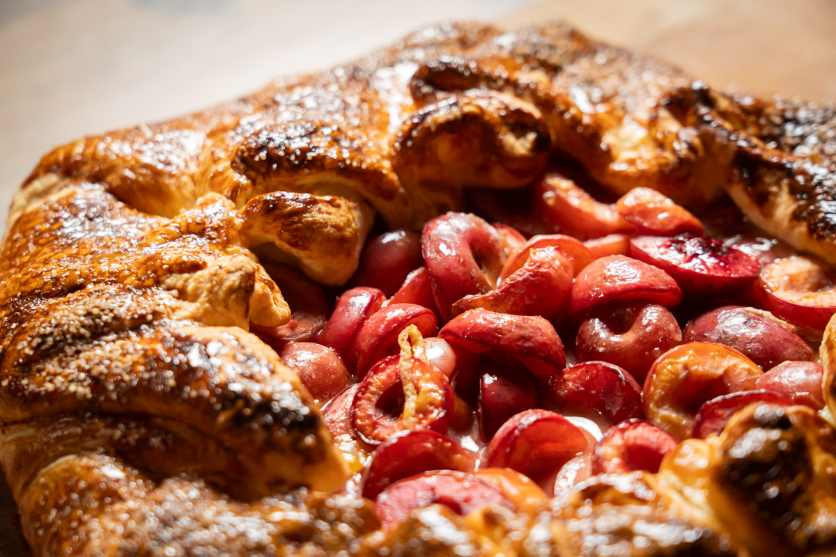 recipe for puff pastry cherry pie 