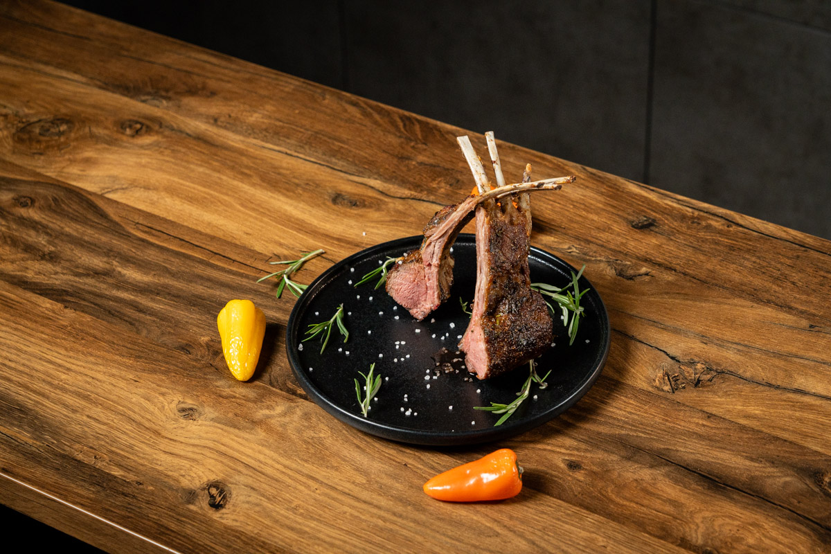 quick recipe for pan-roasted rack of lamb