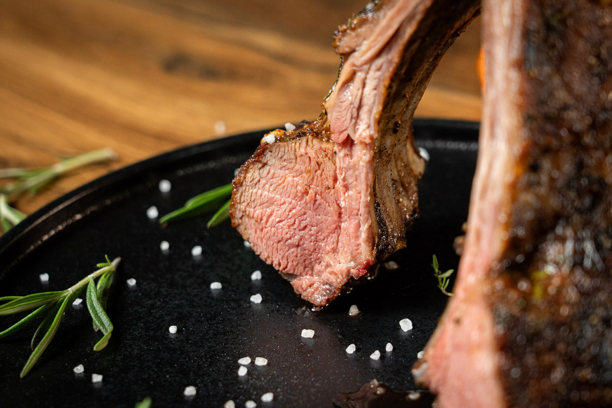 how to prepare best pan-roasted rack of lamb