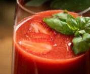 how to prepare strawberry basil smoothie