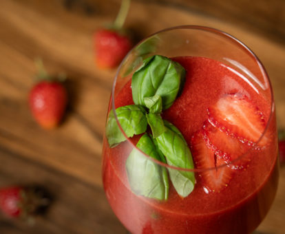 strawberry basil smoothie