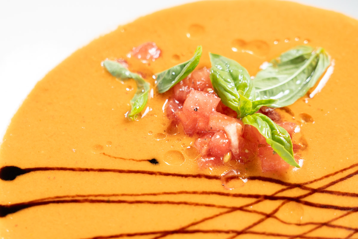 homemade tomato gazpacho