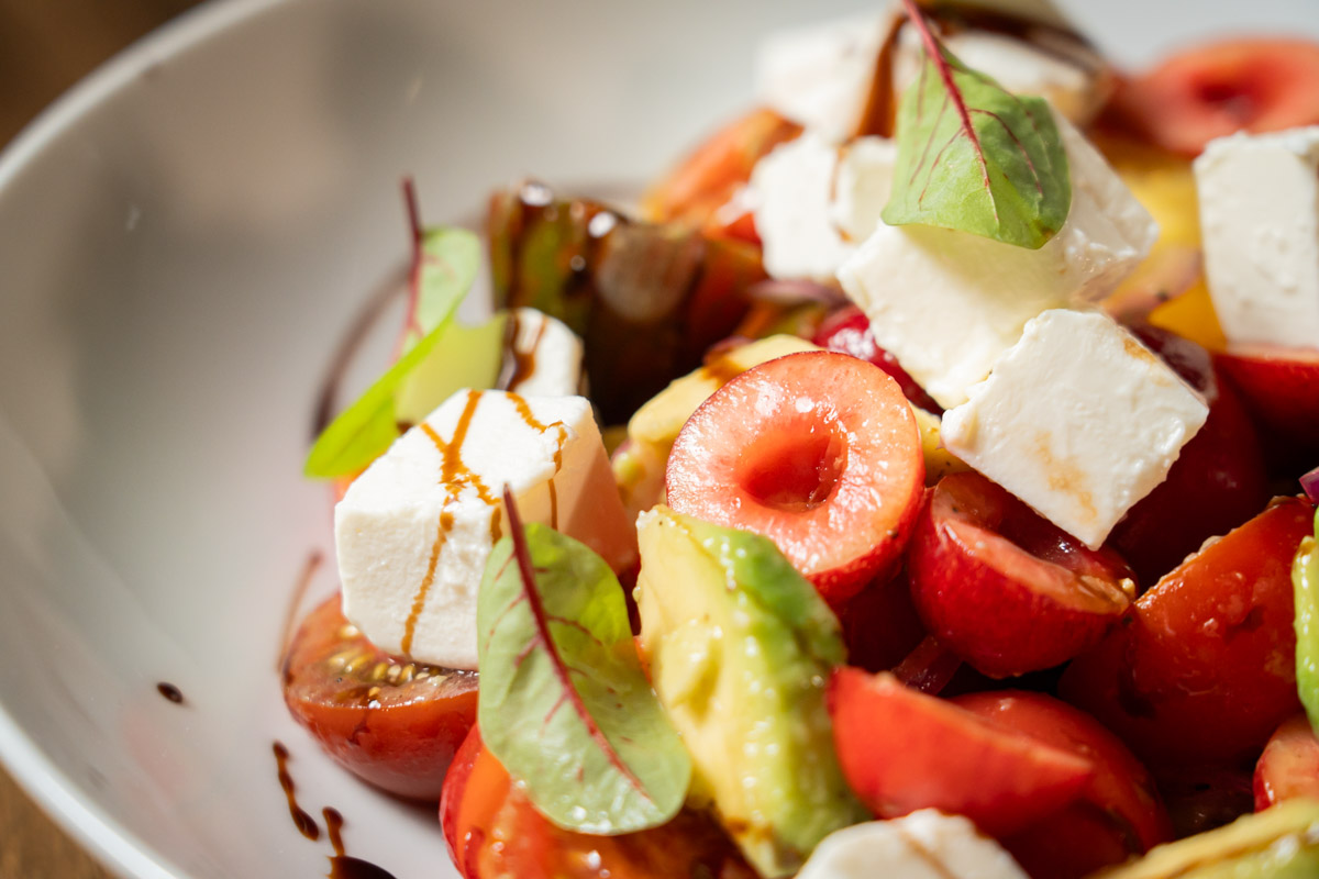 quick cherry and feta salad recipe