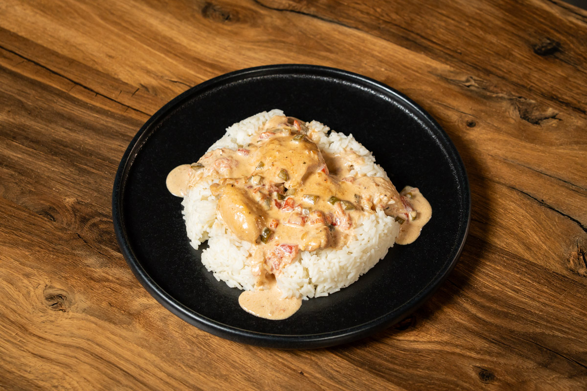 how to make best chicken with rice in soy and cream sauce