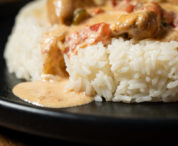 how to prepare chicken with rice in soy and cream sauce