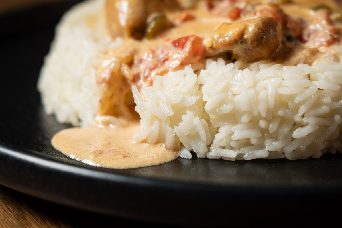 how to prepare chicken with rice in soy and cream sauce